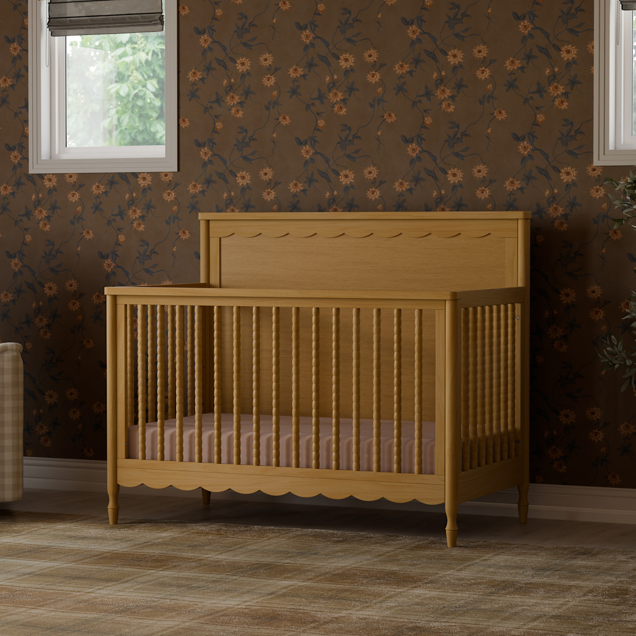 Namesake Ambrosia 4-in-1 Convertible Crib - Honey.