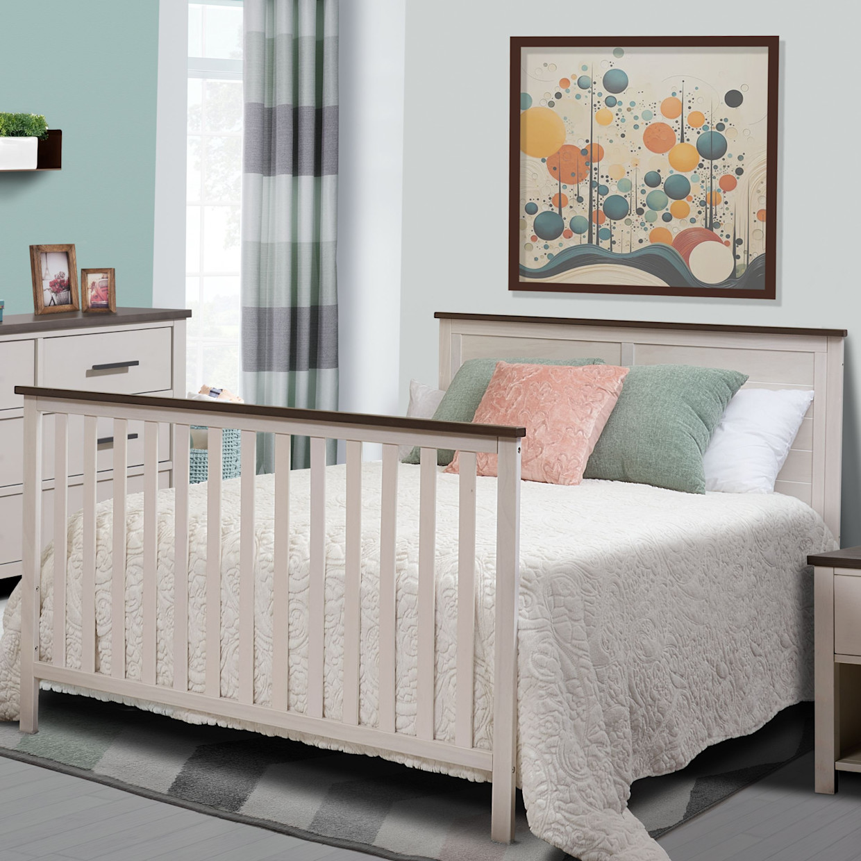 Sorelle Ashley Crib - Chocolate And White.