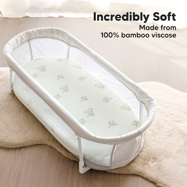 KeaBabies Isla Fitted Bassinet Sheets (2 Pack).