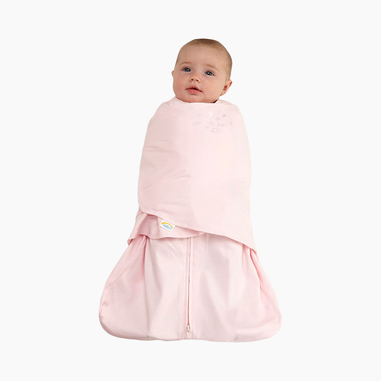 Halo SleepSack Swaddle Cotton - Pink, Small.