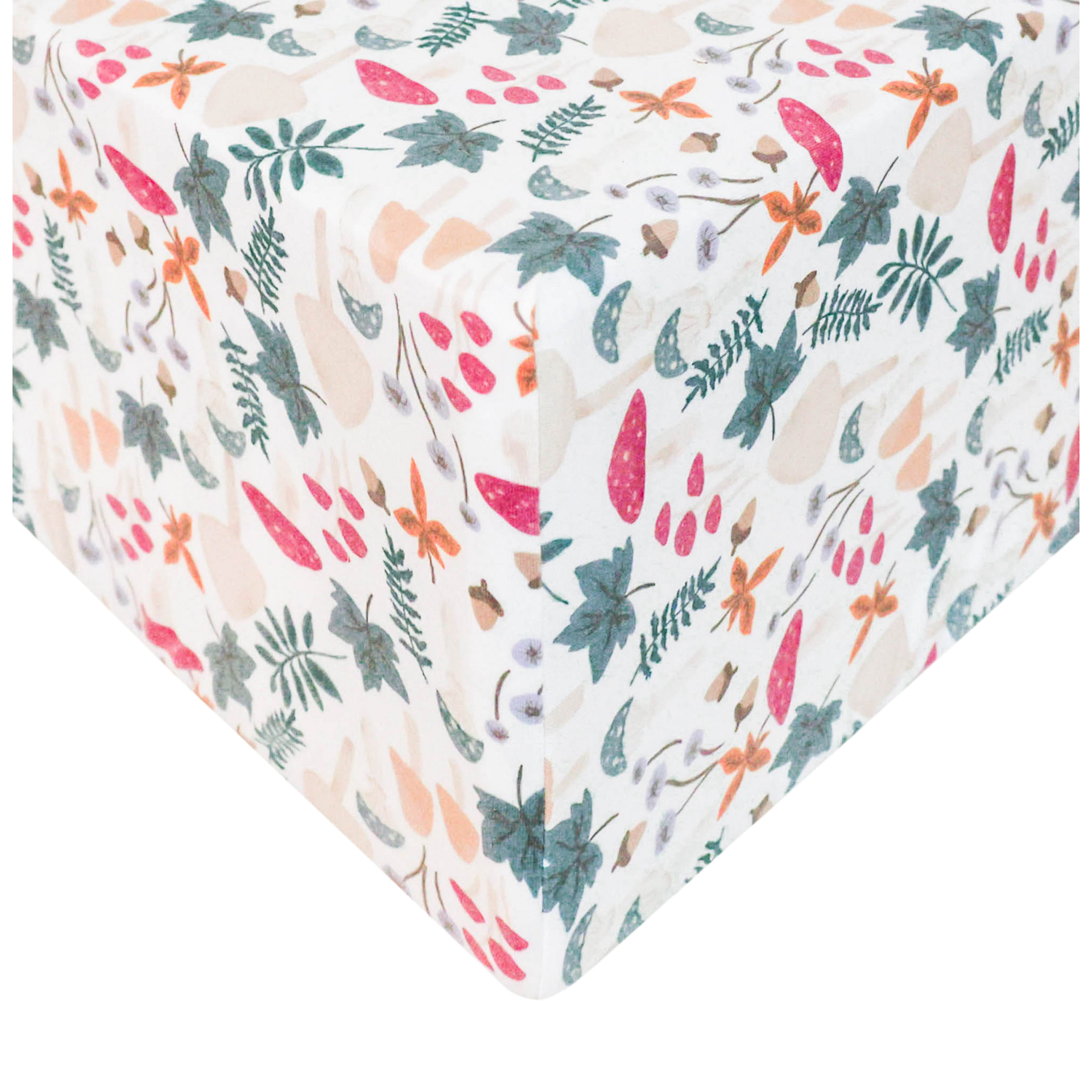 Copper Pearl Printed Premium Crib Sheet.