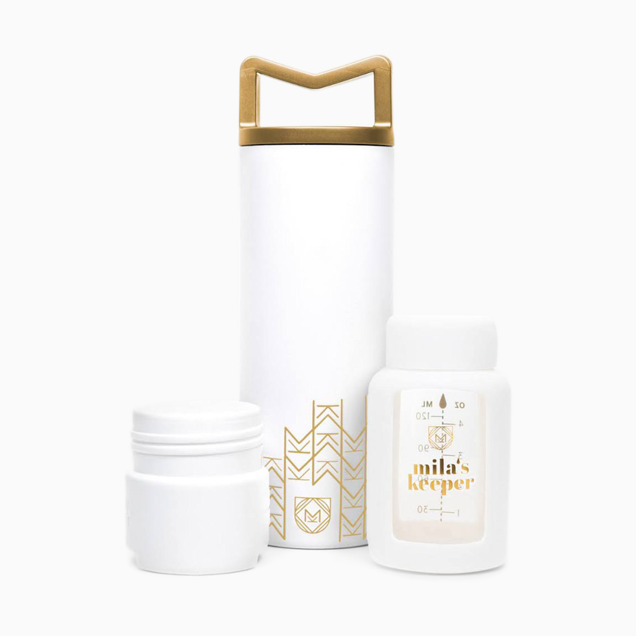 Mila's Keeper MilKeeper Breast Milk Cooler Set - Aspen White, Standard.