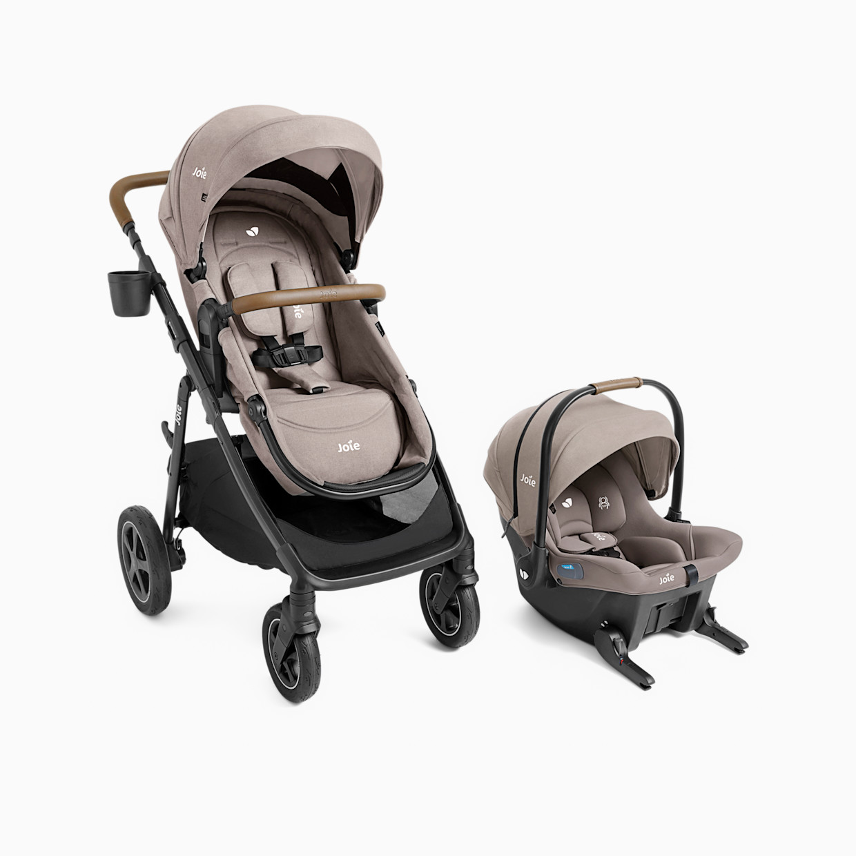 Joie Ginger DLX And Mint Latch Travel System - Mocha.