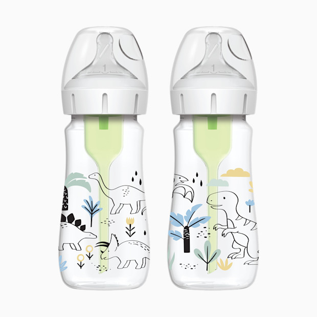 Dr. Brown's Anti-colic Options+ Wide-Neck Baby Bottle, 5oz (2 Pack).