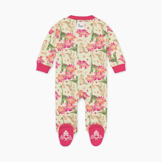 Burt's Bees Baby Organic Sleep & Play Footie Pajamas - Dino Friends, 0-3 Months.