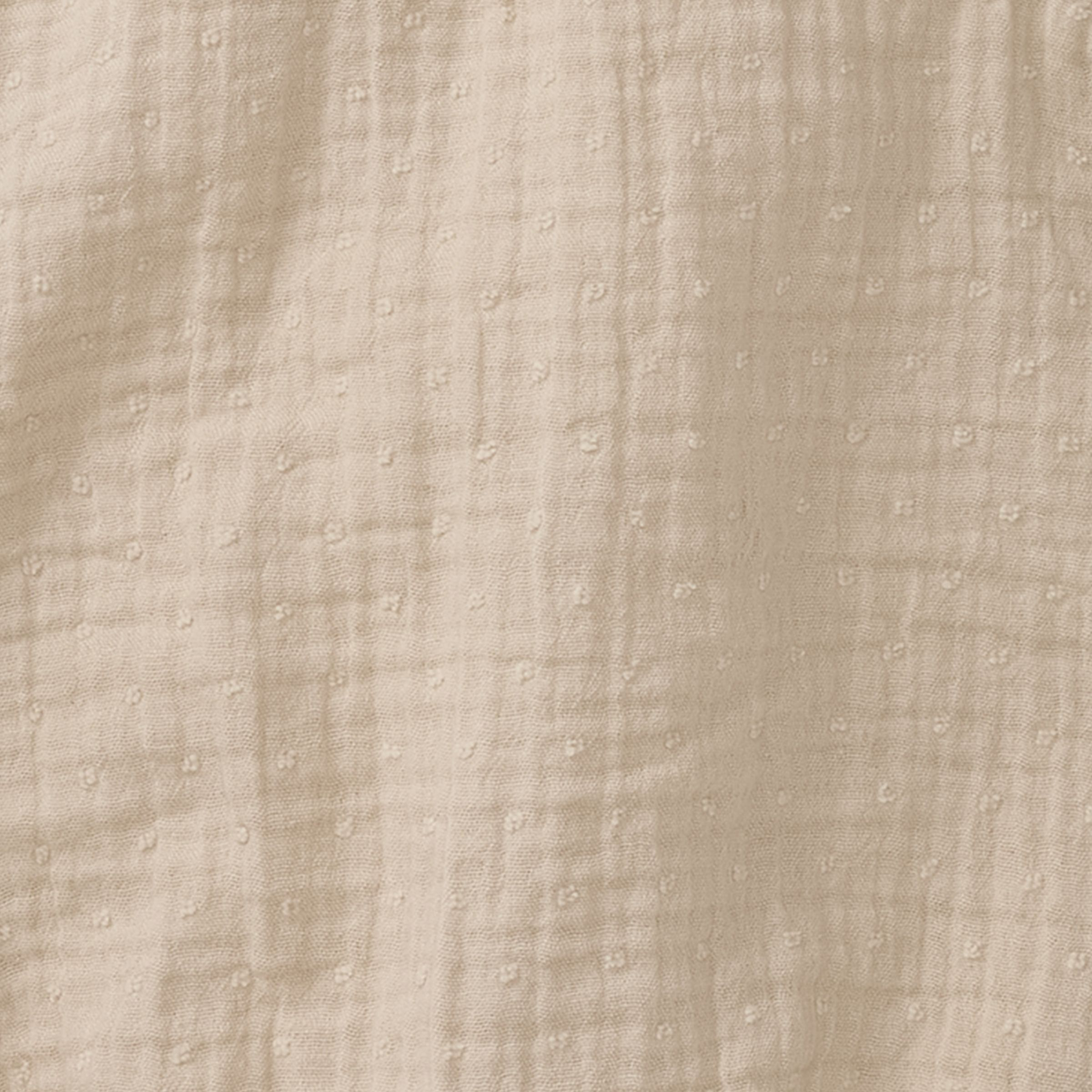 Burt's Bees Baby Organic Cotton Dotted Muslin Bubble - Fossil Muslin, Newborn.