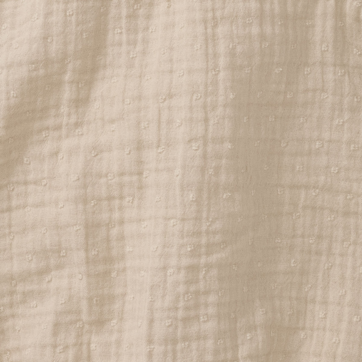 Burt's Bees Baby Organic Cotton Dotted Muslin Bubble - Fossil Muslin, Newborn.