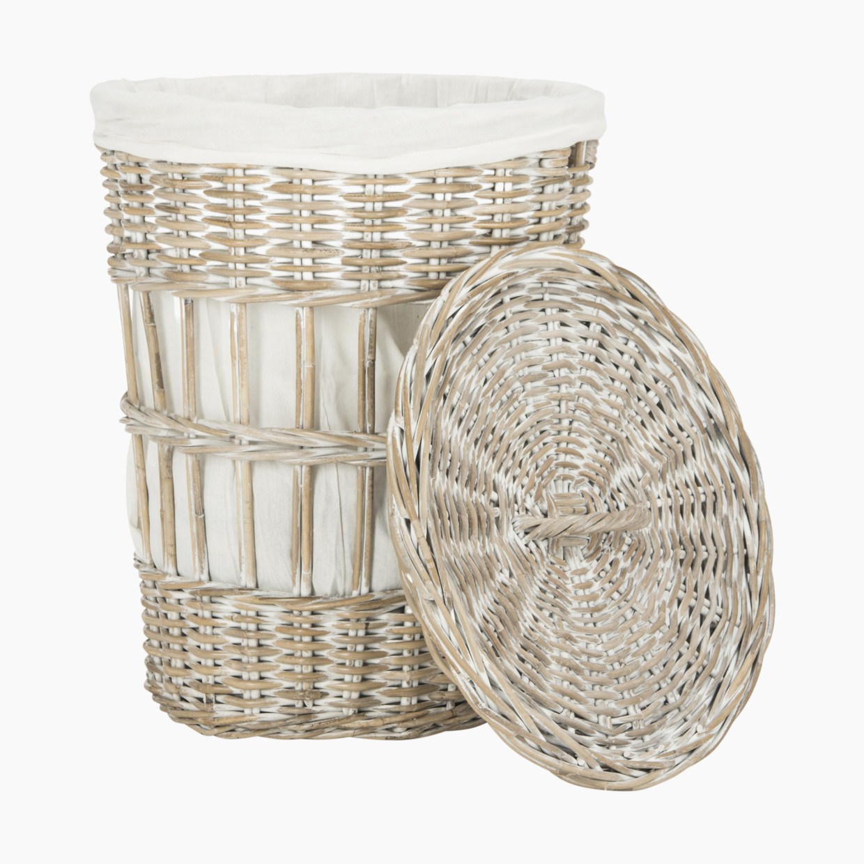 Safavieh Maggy Laundry Basket - White.
