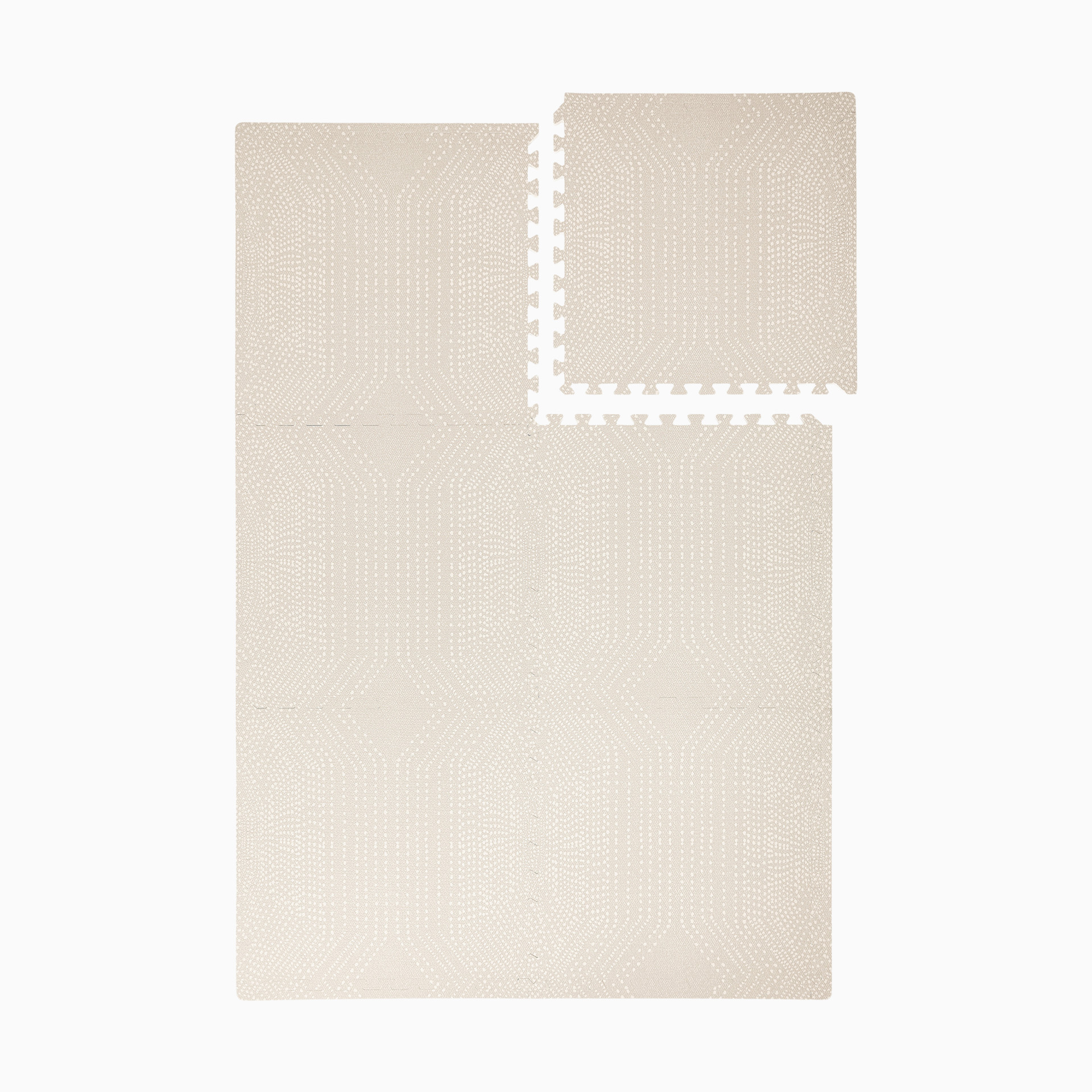 Toddlekind Haven Foam Play Mat | Deco Collection - Latte, 6X8