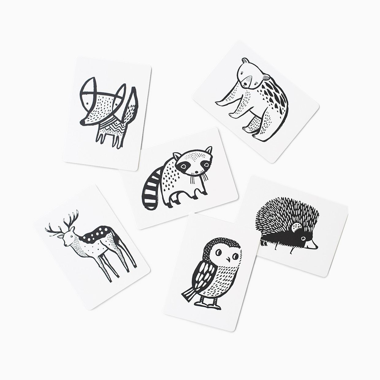 Wee Gallery Art Cards for Baby - Woodland Collection.