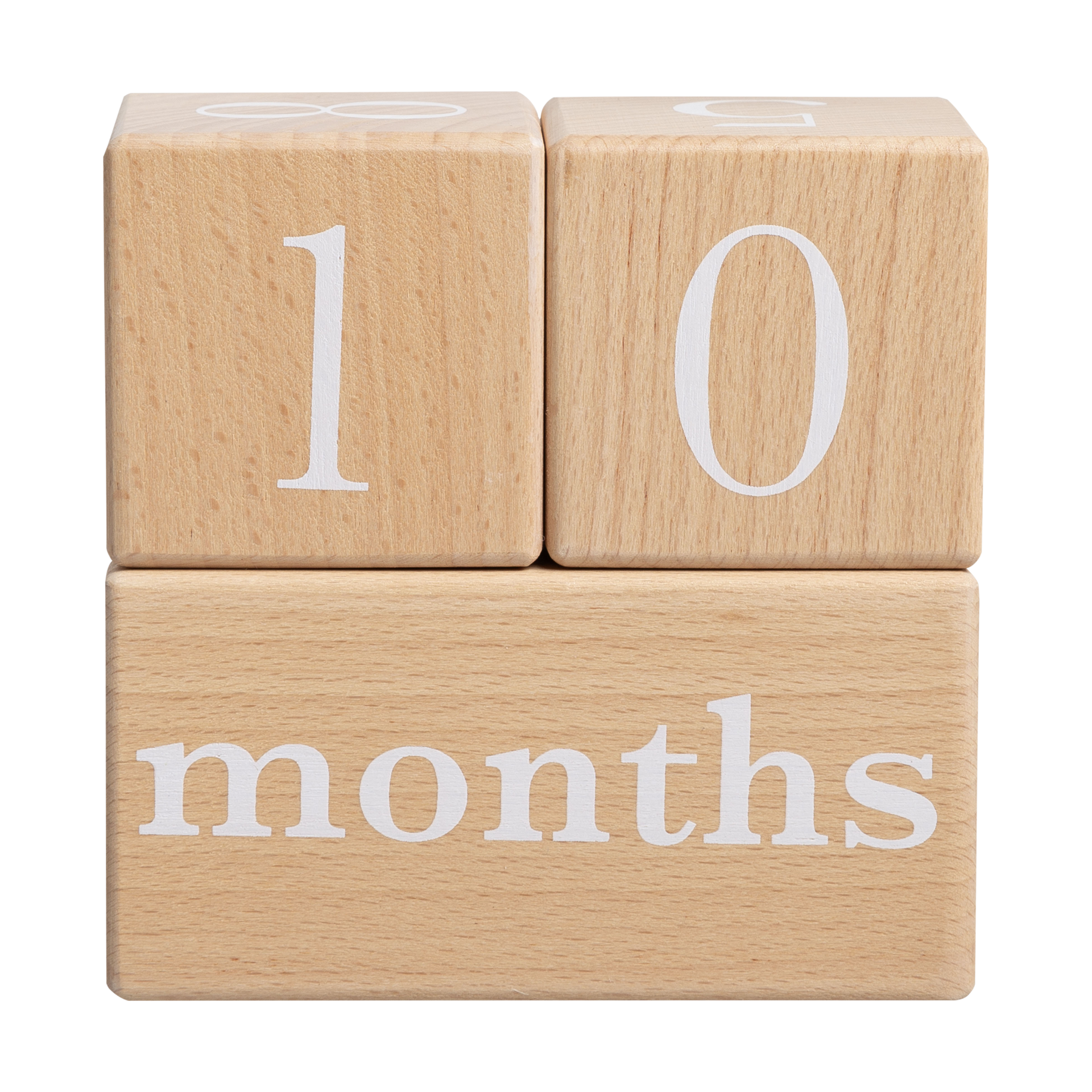 Pearhead Natural Wooden Milestone Blocks.