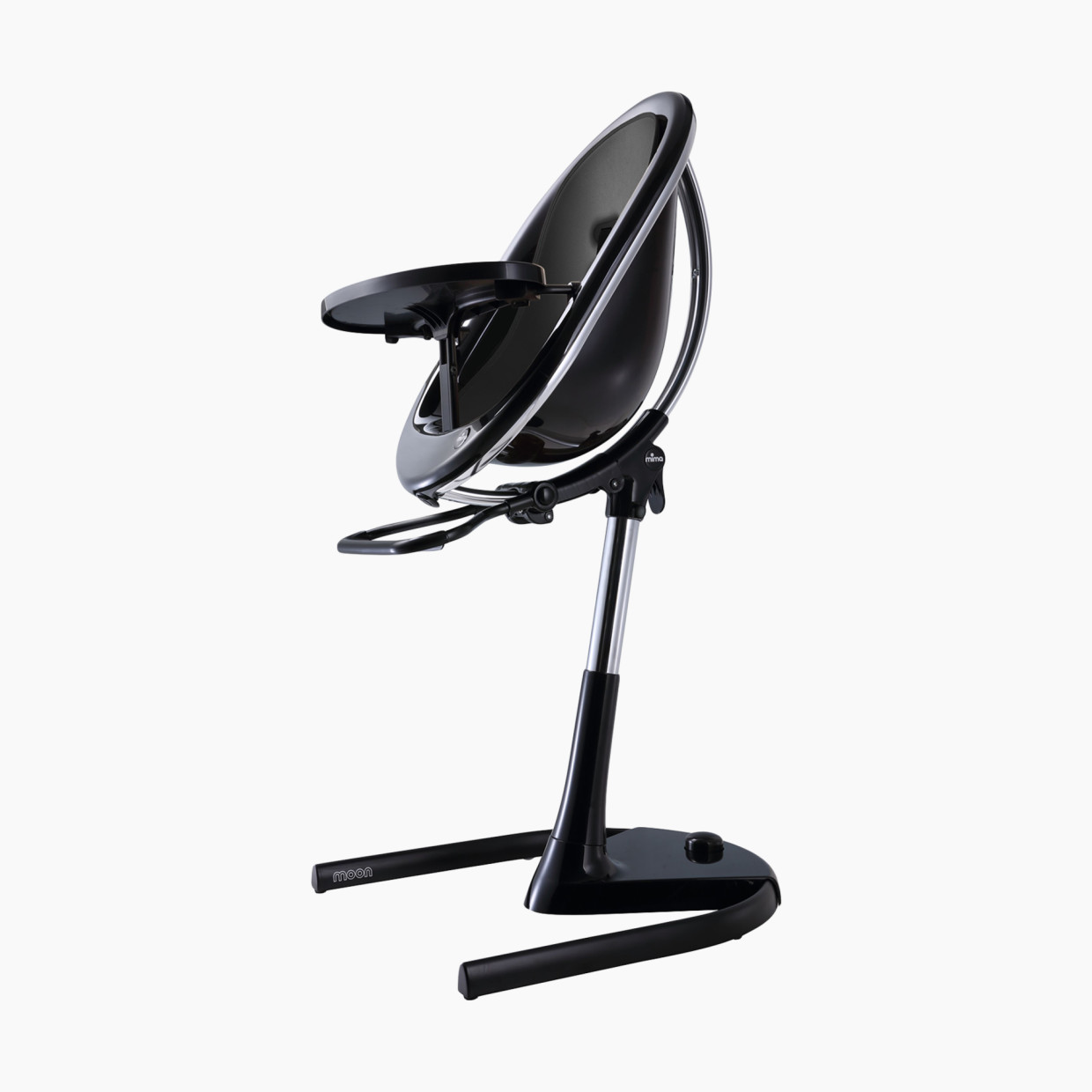 Mima Moon 2G High Chair with Black Frame - Black.
