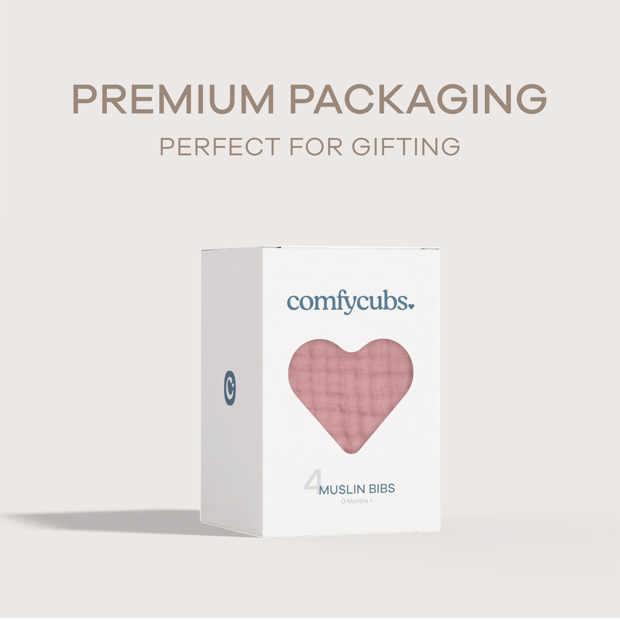 Comfy Cubs Muslin Bibs with Adjustable Snaps (4 Pack) - Mauve, 4.