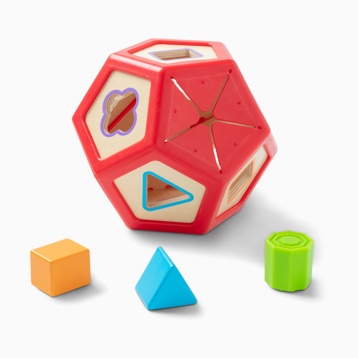 Melissa & Doug Mixed Material Shape Sorting Ball.