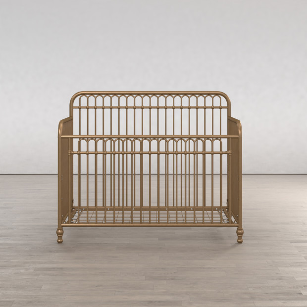 Little Seeds Ivy 3-in-1 Convertible Metal Crib - Gold.