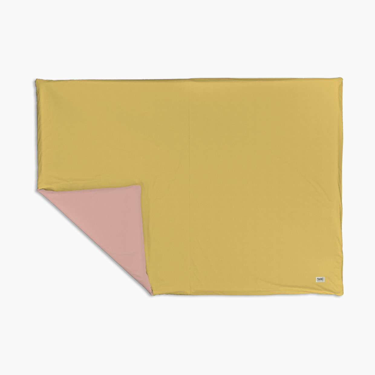 Toki Kids Epic Organic Cotton Play Mat - Pink Quartz/Sunshine Yellow.