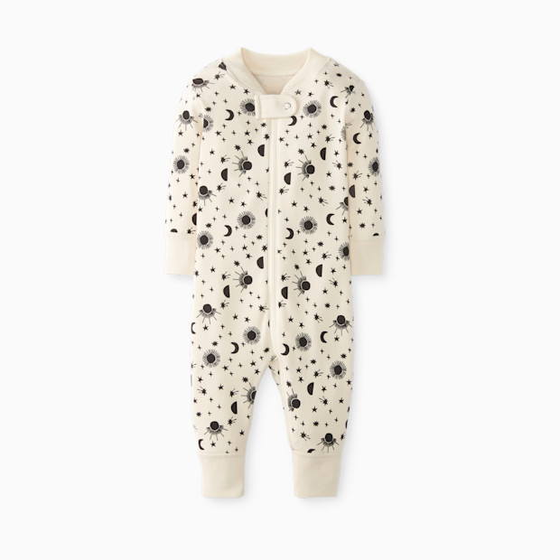 Hanna Andersson Baby Layette Zip Sleeper - Moonlight, Newborn.