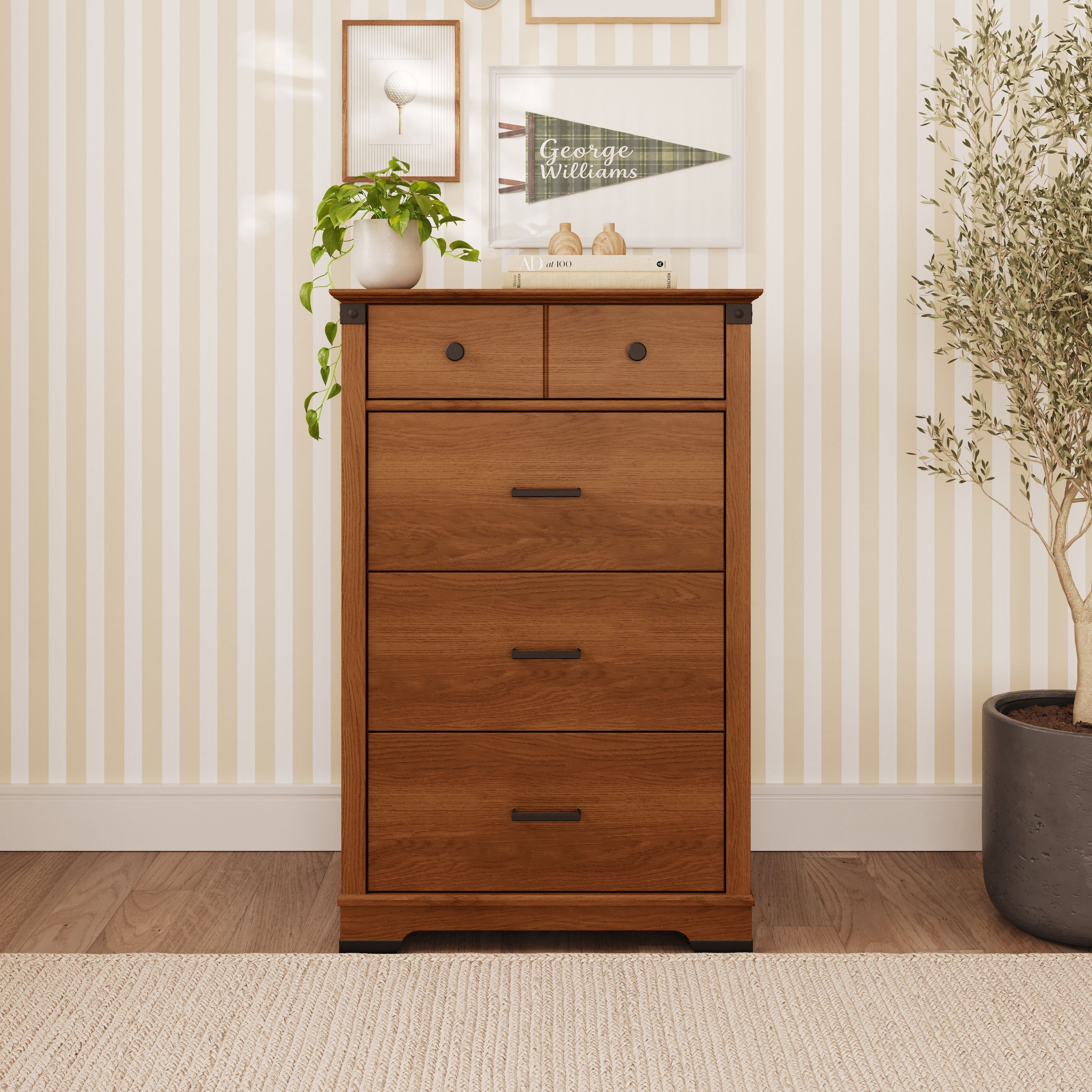 Child Craft Redmond 4-Drawer Chest - Coach Cherry.