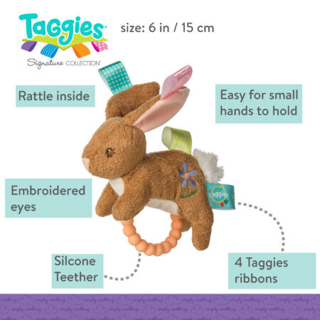 Mary Meyer Baby Rattle - Taggies Harmony Bunny.