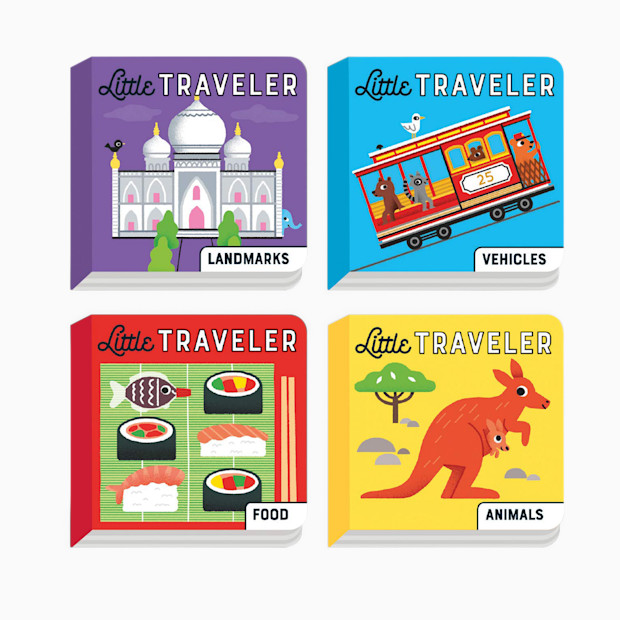 Chronicle Books Little Traveler Board Book Set.
