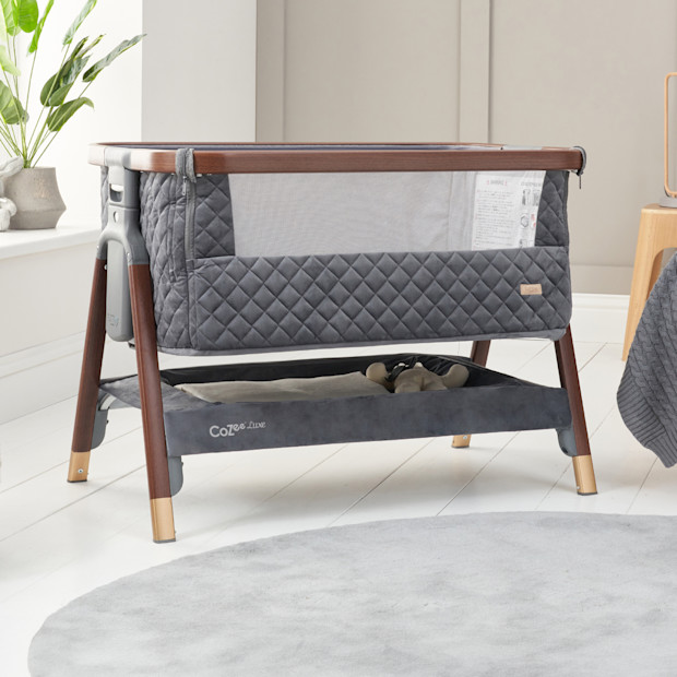 Tutti Bambini CoZee Luxe Bedside Crib.
