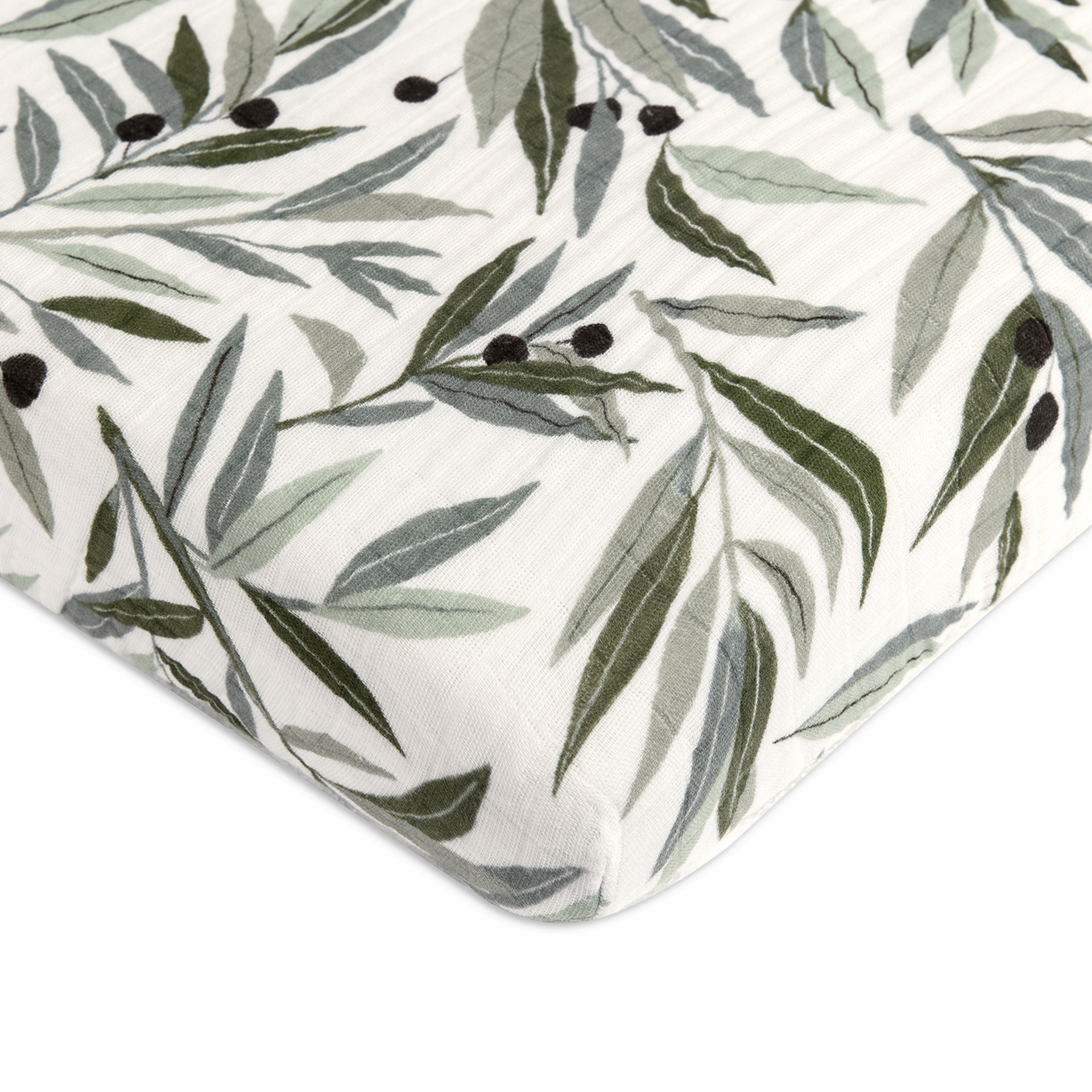 babyletto Mini Crib Sheet in GOTS Certified Organic Muslin Cotton