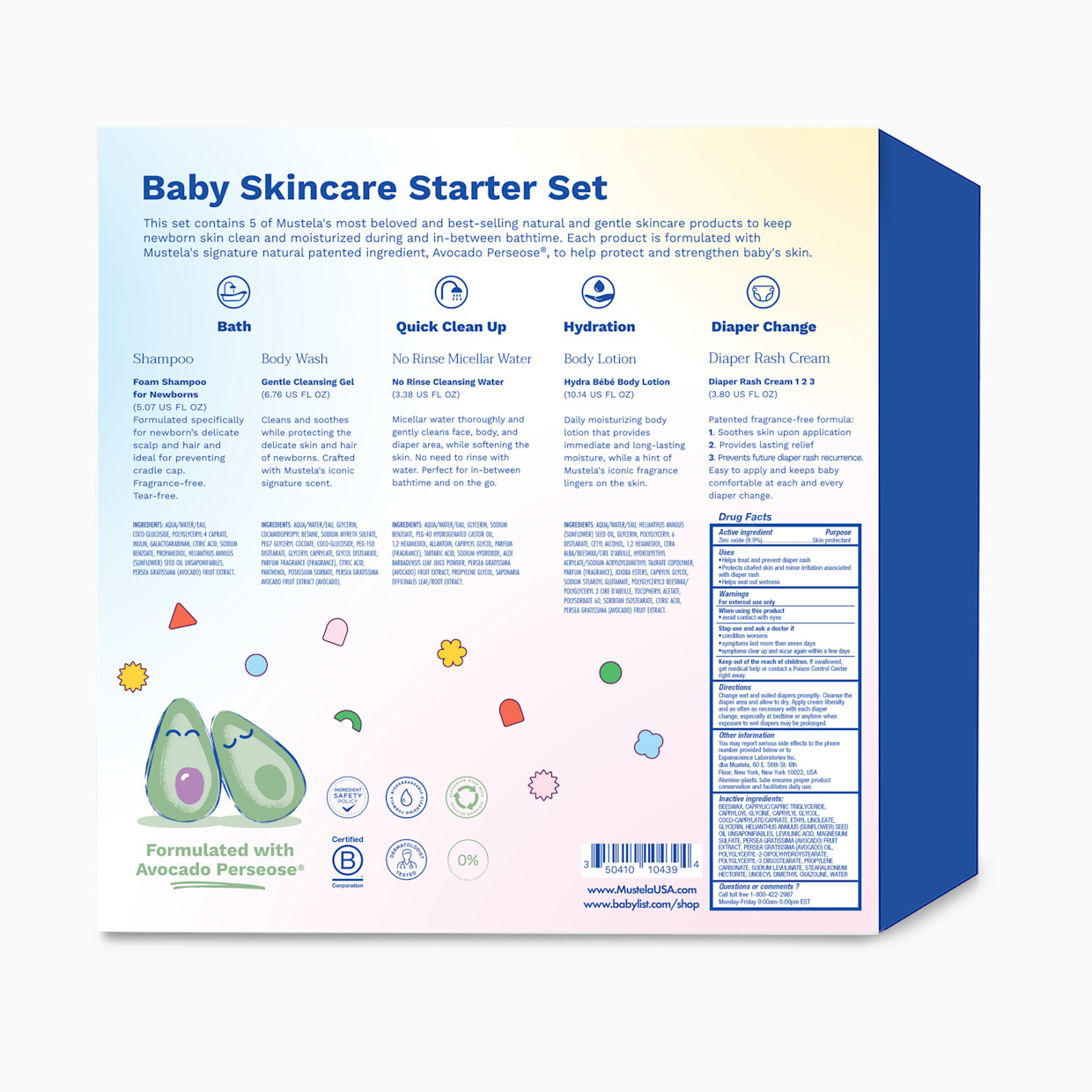Mustela Baby Skincare Starter Set.