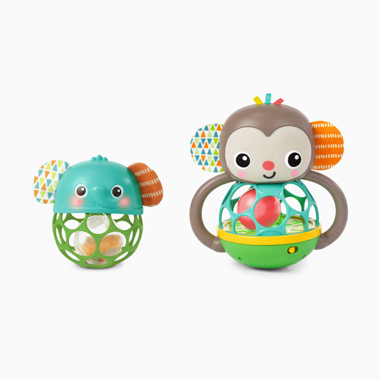 Baby Einstein Giggle & Rattle Gift Set - Monkey And Elephant.
