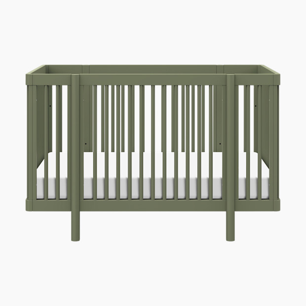 babyletto Pogo 8-in-1 Convertible Crib with All-Stages Conversion Kits - Olive.