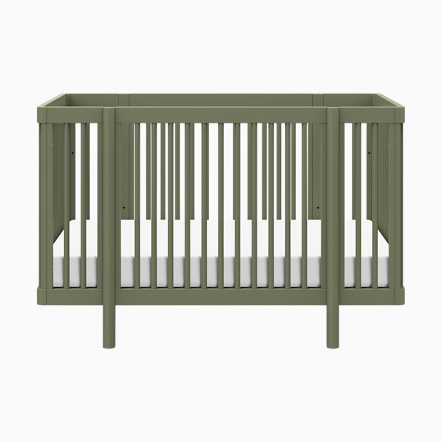 babyletto Pogo 8-in-1 Convertible Crib with All-Stages Conversion Kits - Olive.