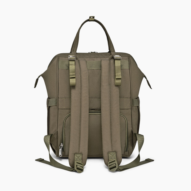 Babbleroo WideTop Diaper Bag Backpack - Army Green.