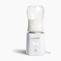 Munchkin 98° Digital Bottle Warmer (Plug-in) with Four Adapters - Fits Most Baby Bottles, White, 1 Count (Pack of 1)