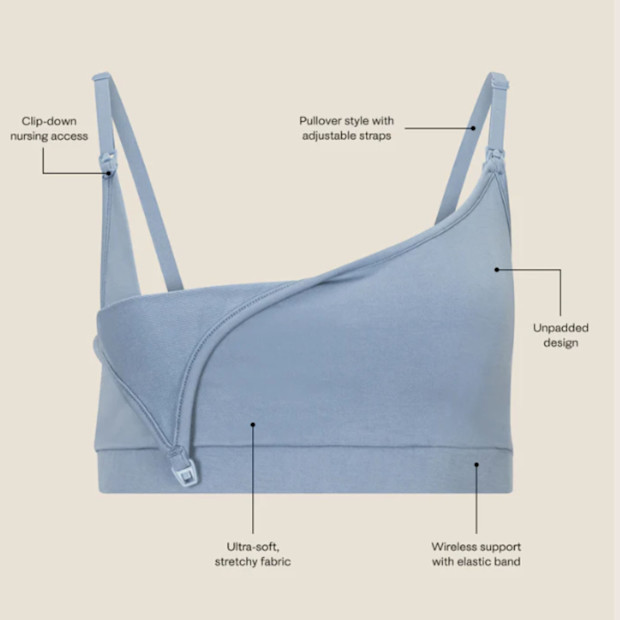 Kindred Bravely French Terry Maternity & Nursing Bralette.