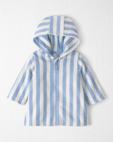 Baby Organic Cotton Cover Up in Stripes.