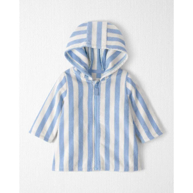 Baby Organic Cotton Cover Up in Stripes.