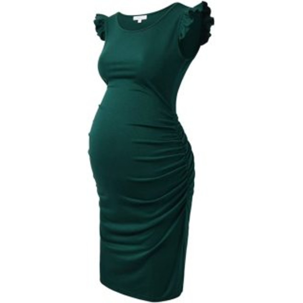 Bhome Flying Sleeve Maternity Dress - $21.99.