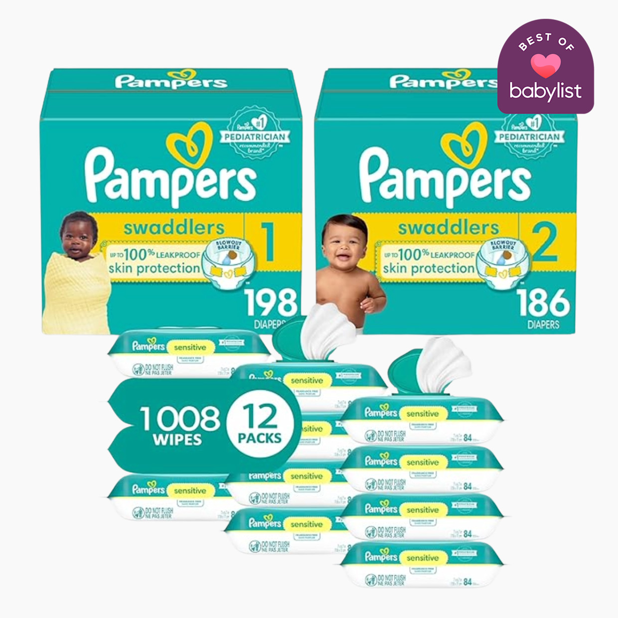 Pampers Swaddlers Starter Kit (2 Month Supply).
