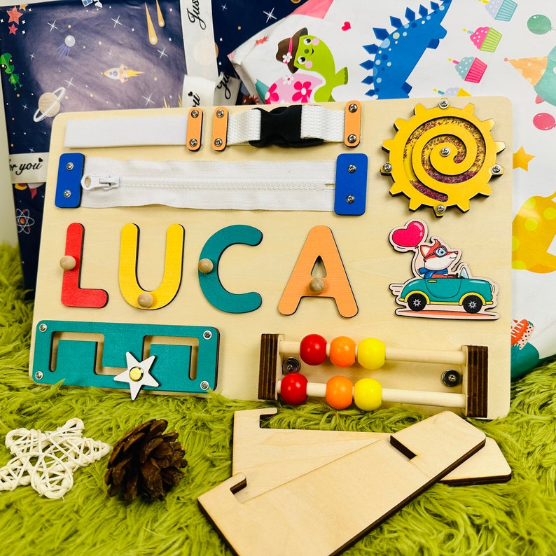 Puzzles Animal Kingdom Name Puzzle Wooden Busy Board.