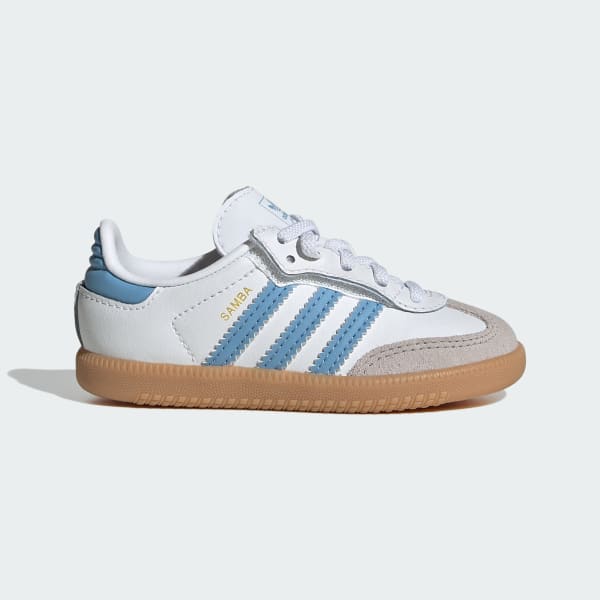 Adidas Toddler Samba OG Comfort Closure Elastic Lace Shoes.