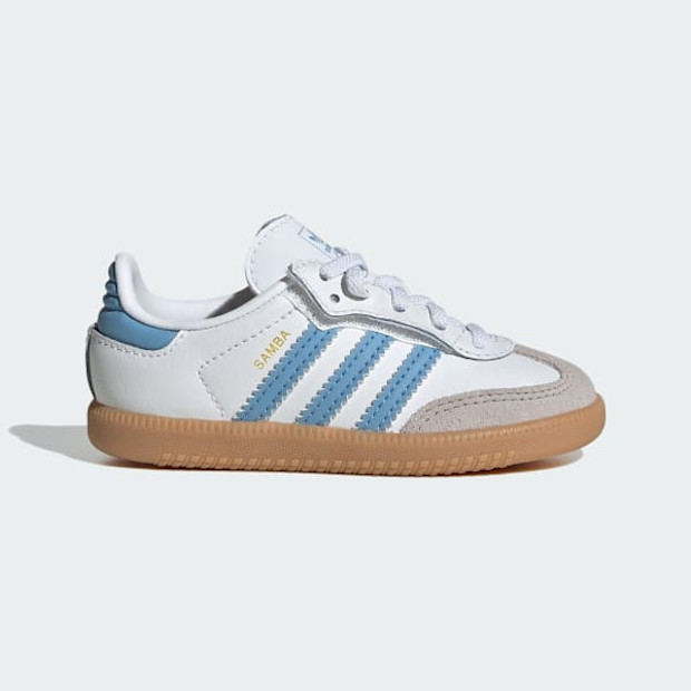 Adidas Toddler Samba OG Comfort Closure Elastic Lace Shoes.
