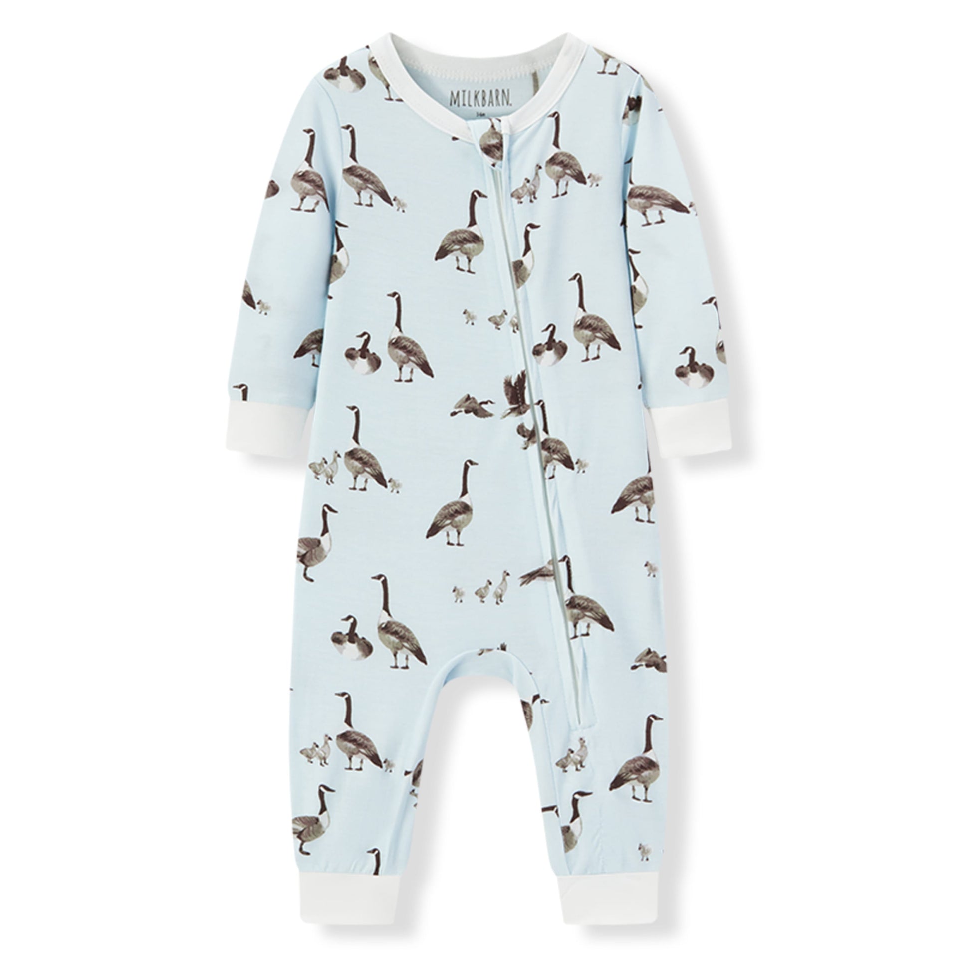 Milkbarn Goose Luxe Stretch Zipper Pajama.