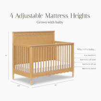 4 Adjustable Mattress Heights with dimensions