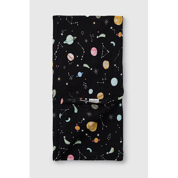 Loulou Lollipop Muslin Swaddle - Planets.