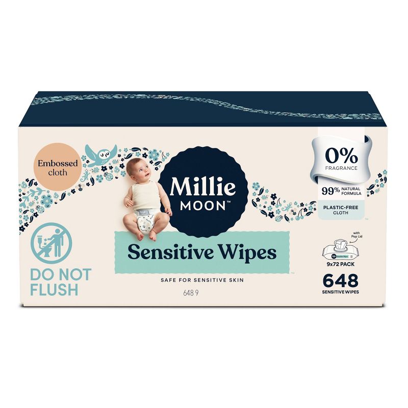 Millie Moon Sensitive Wipes.