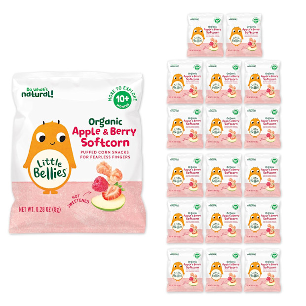 Organic Apple & Berry Softcorn Baby Snack.