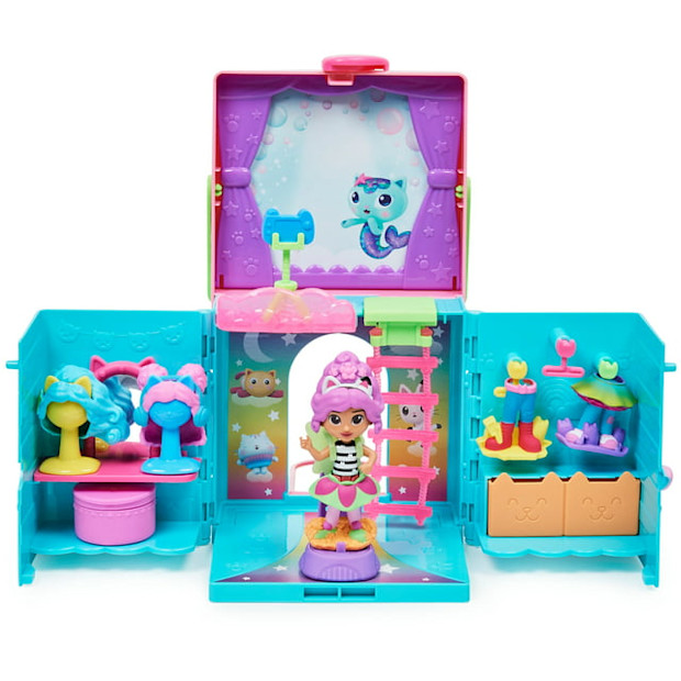 Gabby’s Dollhouse Rainbow Closet Portable Playset.