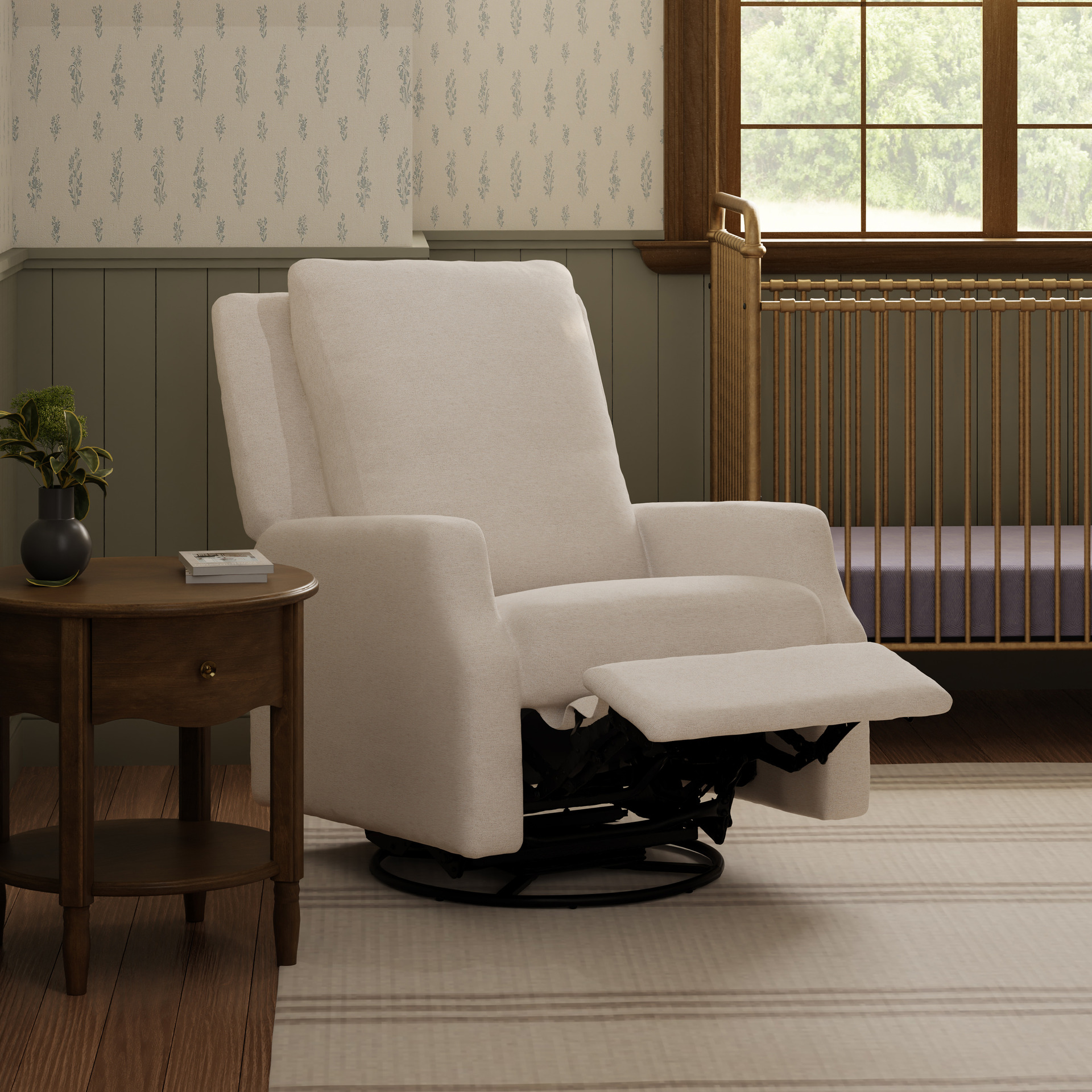 Namesake Crewe Manual Recliner and Swivel Glider - Performance Beach Eco-Weave.