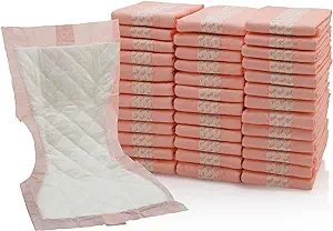  Vakly Extra Large Super-Absorbent Contoured Hospital Style Pad Liners - 40 count.
