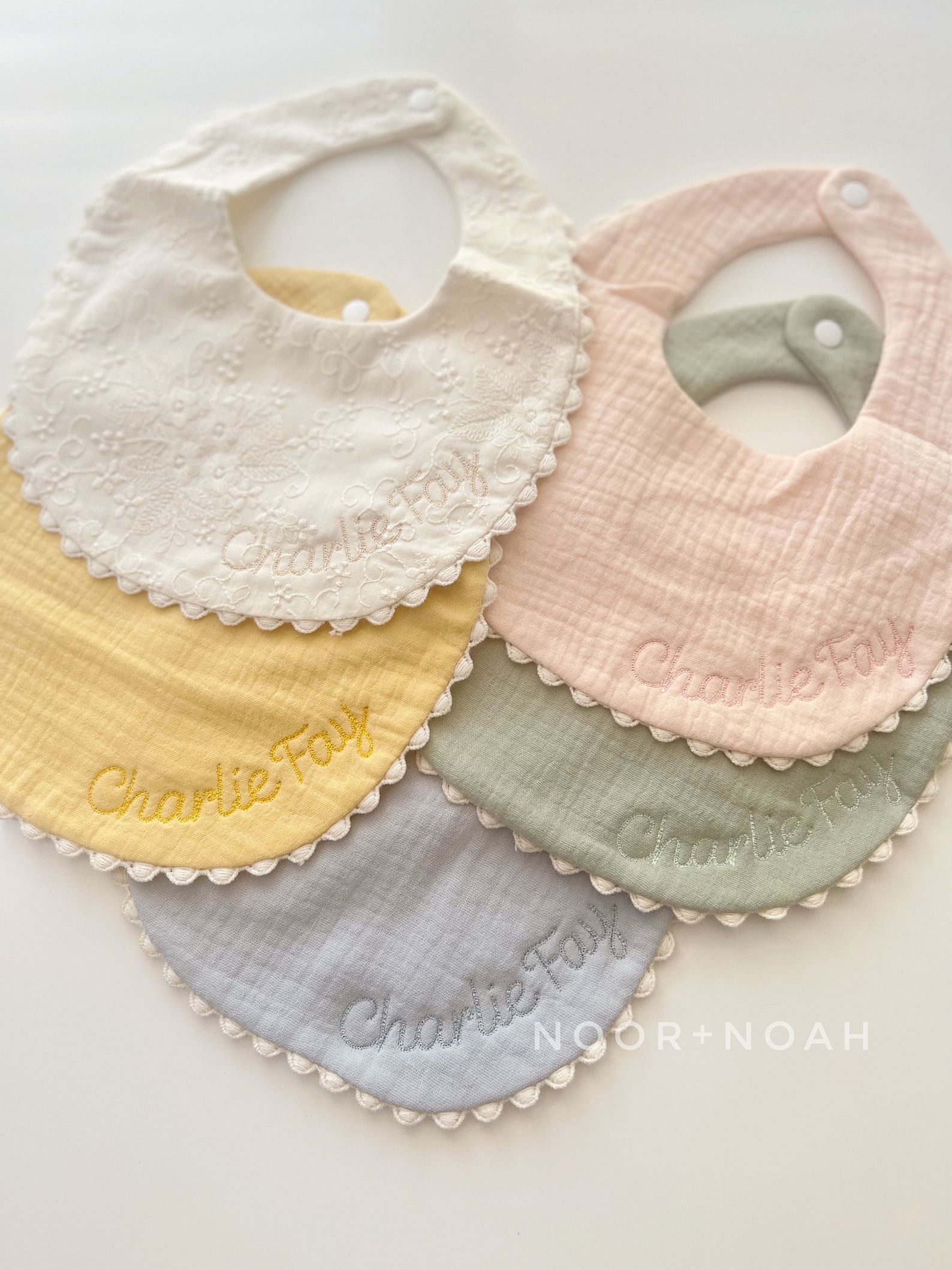 Embroidered Baby Bib.