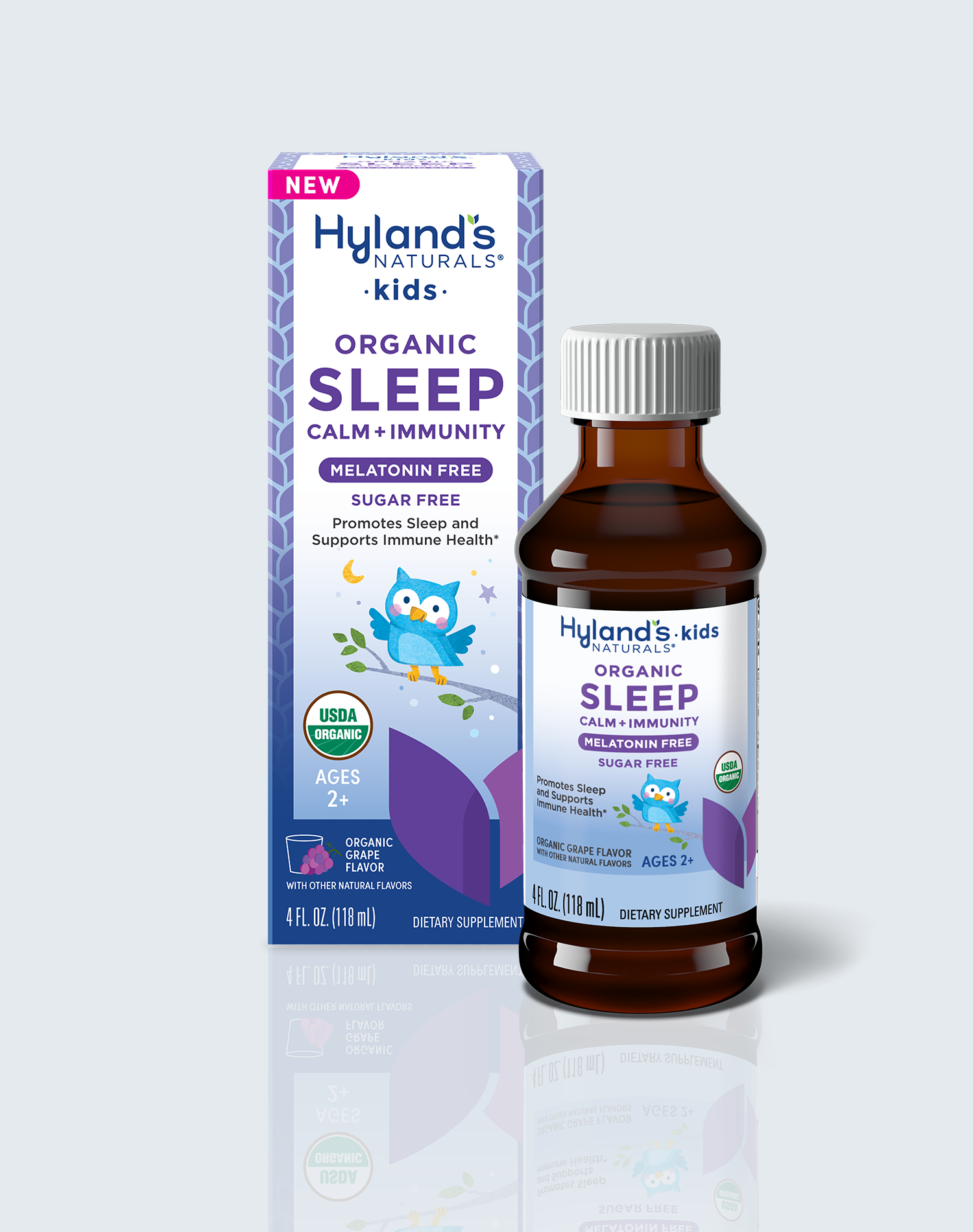 Hyland's Kids - Melatonin-Free Organic Sleep Calm + Immunity Liquid.